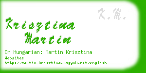 krisztina martin business card
